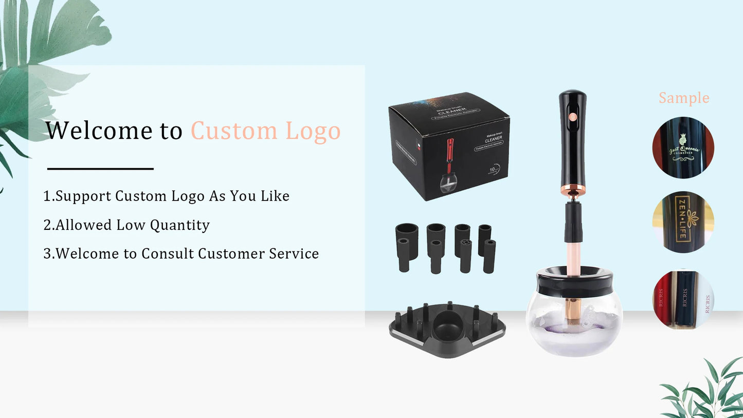 RANCAI™ Nettoyeur de Pinceaux de Maquillage – Lavage & Séchage Rapide | Machine Professionnelle pour Brosse de Maquillage