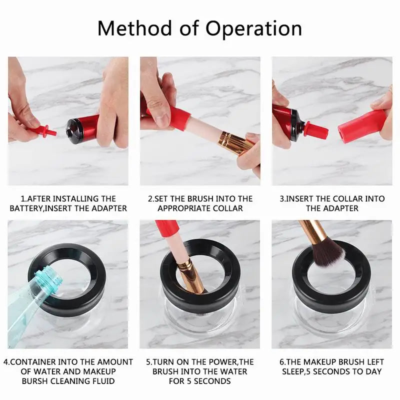 RANCAI™ Nettoyeur de Pinceaux de Maquillage – Lavage & Séchage Rapide | Machine Professionnelle pour Brosse de Maquillage