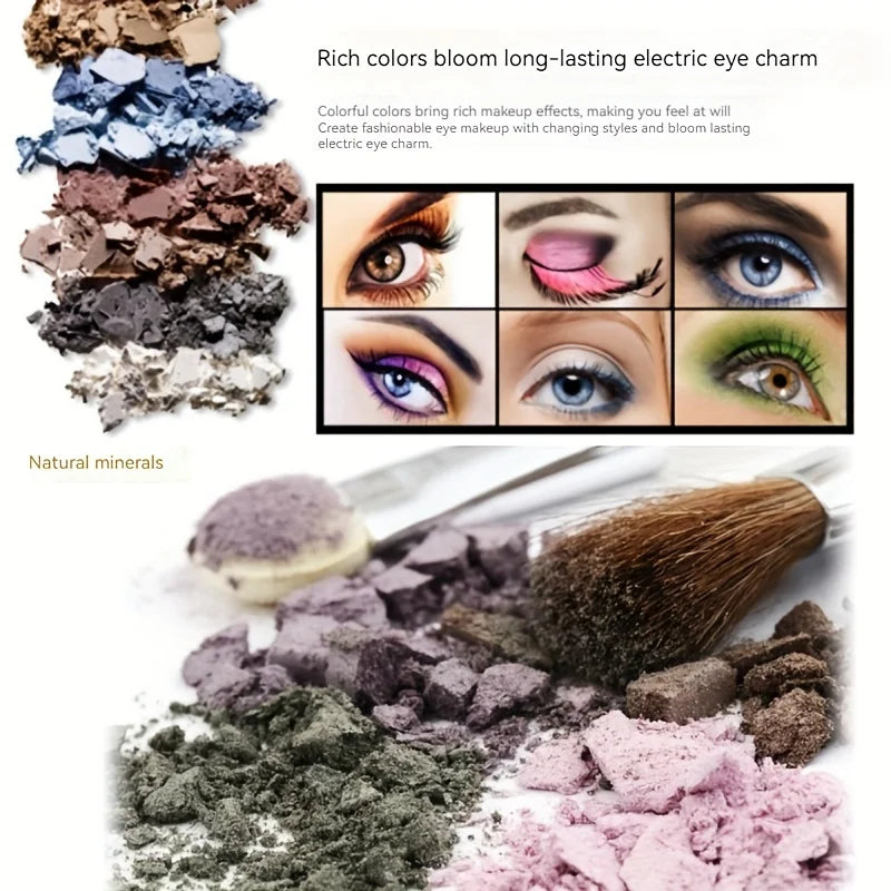 180 Color Matte Shimmer Blush Set with Black Eyeliner Piano Eyeshadow Palette Mother's Day Makeup Gift Kit  Beauty Enthusiasts