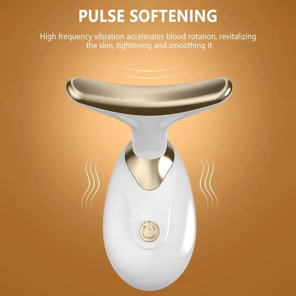 Appareil de Massage Facial Anti-Rides – Raffermissant Visage & Réducteur de Double Menton, Soin par Vibrations