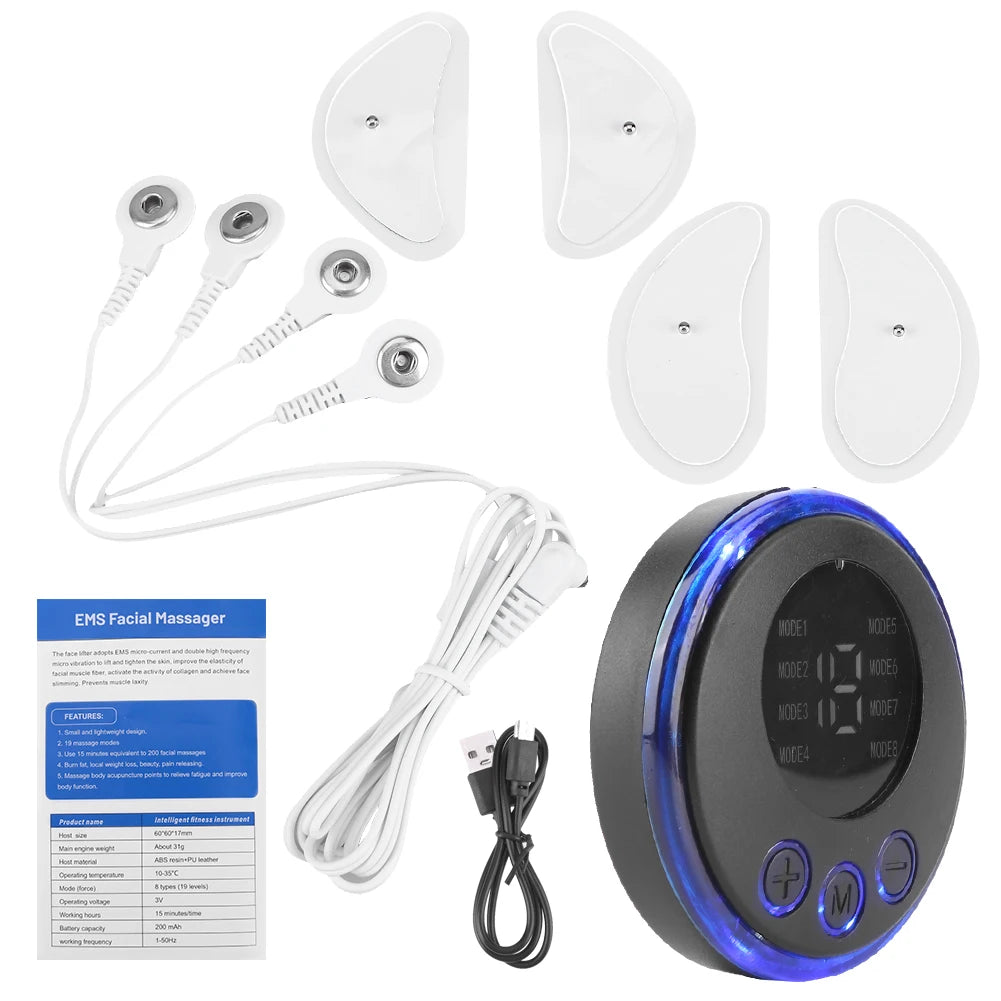 LIFTEMS™ – Masque Facial Électro-Stimulant Anti-Âge & Raffermissant