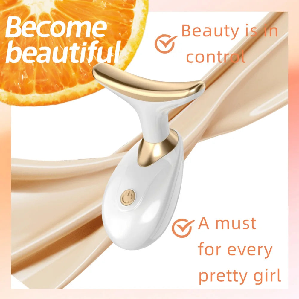 Appareil de Massage Facial Anti-Rides – Raffermissant Visage & Réducteur de Double Menton, Soin par Vibrations