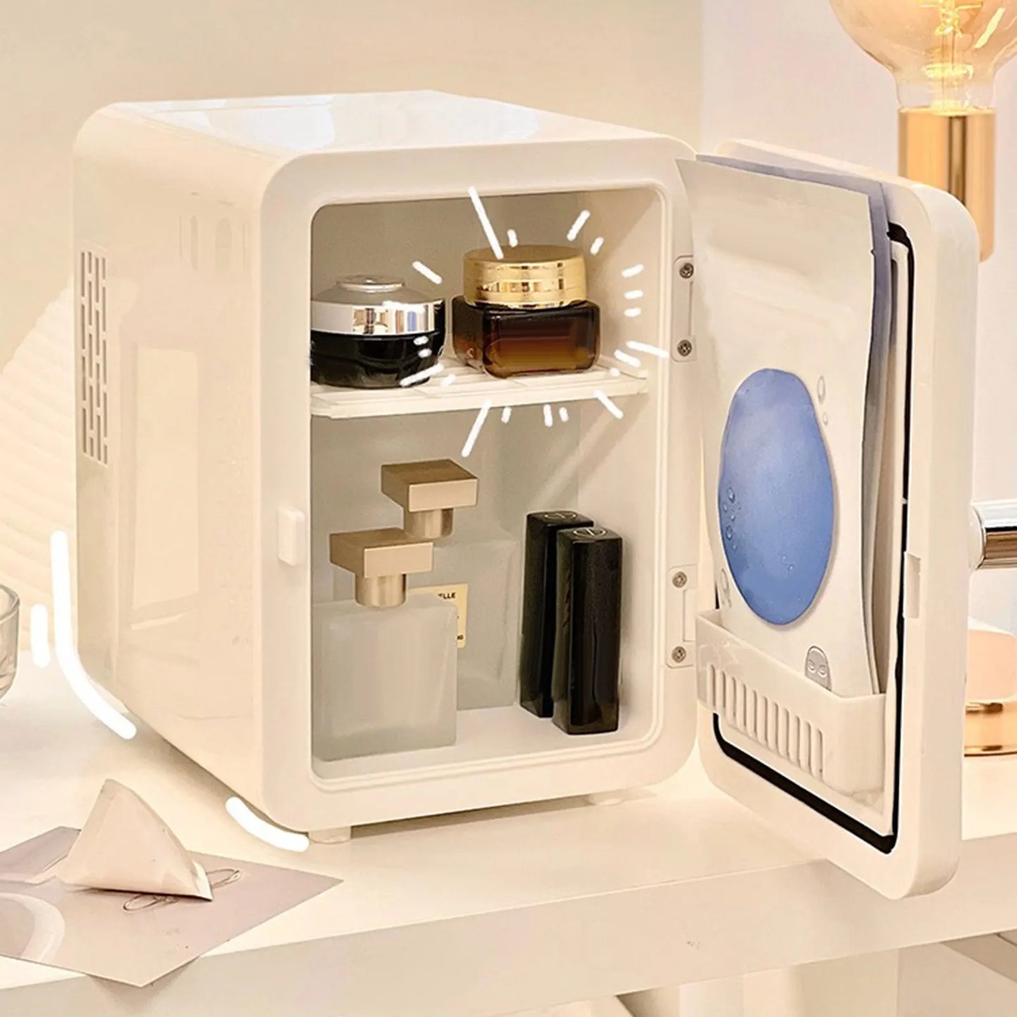 6L Portable Mini Fridge For Car Camping Traveling Cooler and Warmer Skincare Beverage Small Refrigerator for Drinks Snacks Dorm