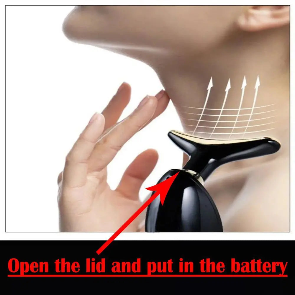 Appareil de Massage Facial Anti-Rides – Raffermissant Visage & Réducteur de Double Menton, Soin par Vibrations