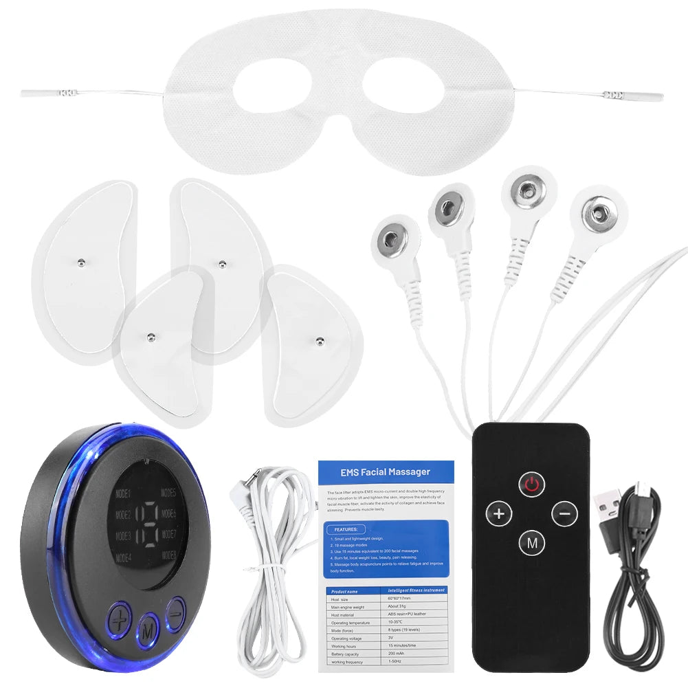 LIFTEMS™ – Masque Facial Électro-Stimulant Anti-Âge & Raffermissant