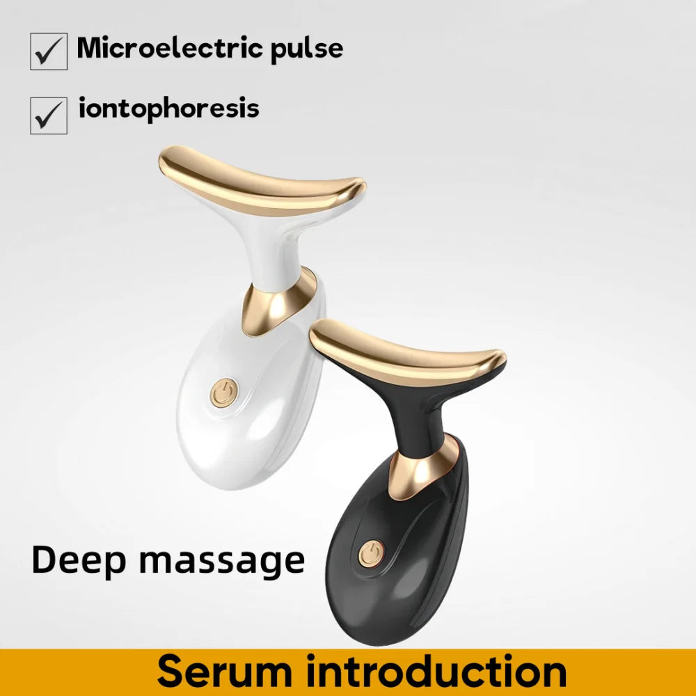 Appareil de Massage Facial Anti-Rides – Raffermissant Visage & Réducteur de Double Menton, Soin par Vibrations