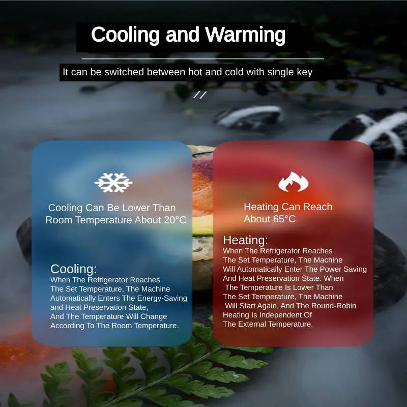 6L Portable Mini Fridge For Car Camping Traveling Cooler and Warmer Skincare Beverage Small Refrigerator for Drinks Snacks Dorm