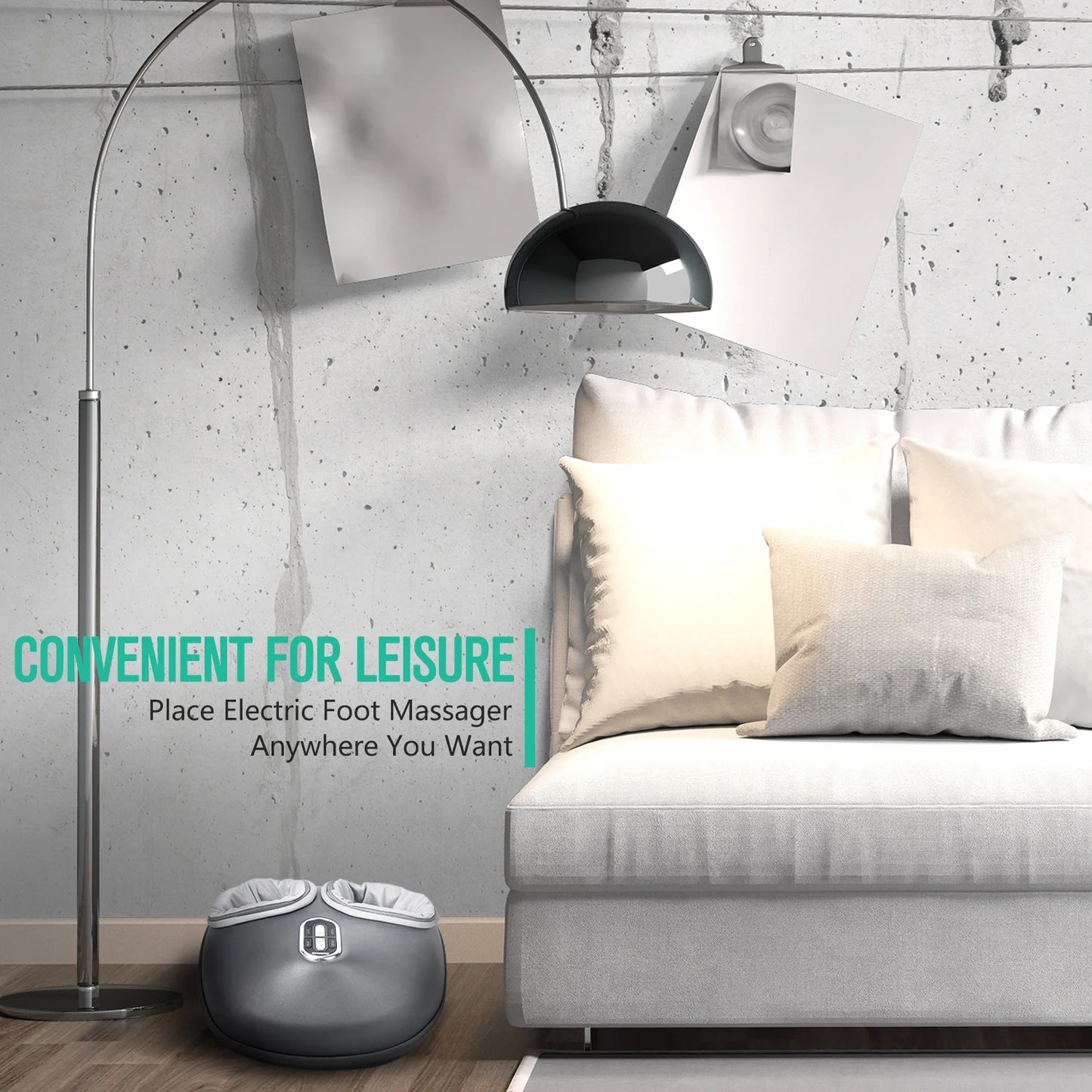 FOOTRELAX PRO™ – Masseur de Pieds Chauffant Shiatsu & Compression d’Air